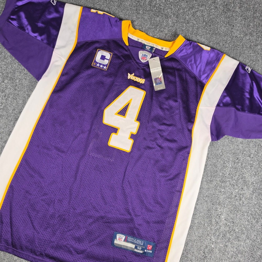 Vtg Brett Favre Minnesota Vikings Reebok Premier Jersey Mens 52 Stitched NWT